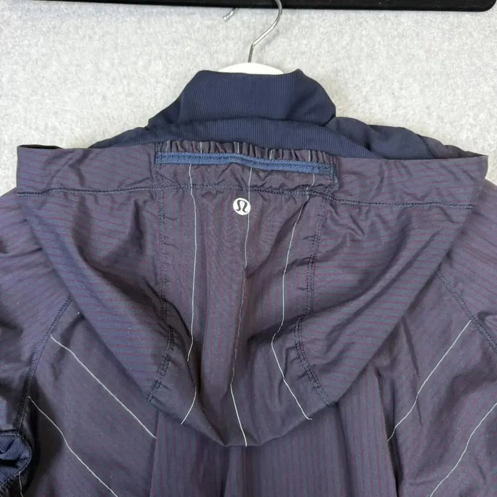 Lululemon Women's Small plum Full Zip Track Windbreaker Jacket Athleisure
